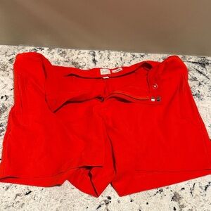 a new day Women's High Waist Red Shorts